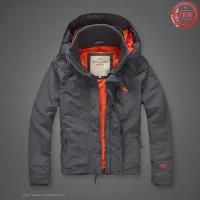 heren abercrombie fitch jassen hooded 1892 moose logo donkergrijs oranje Overhemd Vermaken 1l63a213